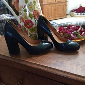 Urban Outfitters Black Block Heels Size 7